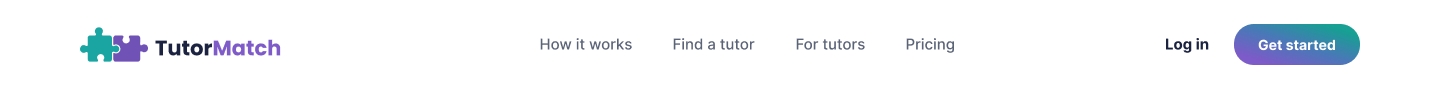 Home page navigation bar